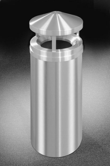 Glaro Canopy Top Aluminum Trash Can – 12, 16, or 33 Gallon Sizes