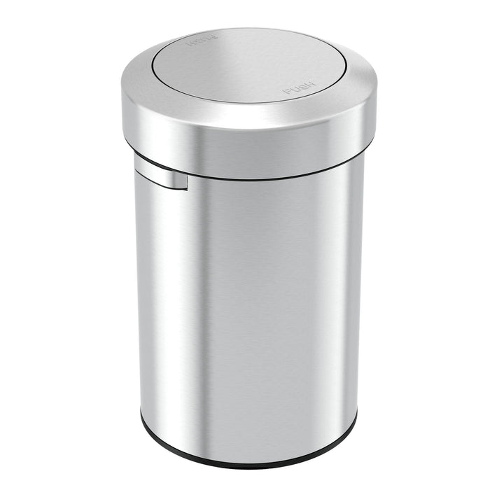 HLS Commercial 17 Gallon / 64 Liter Stainless Steel Swing Top Commercial Trash Can