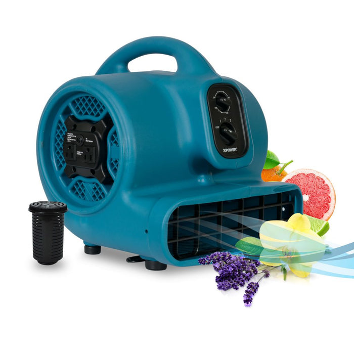 Xpower P-450AT 1/3 HP Freshen Aire Scented Professional Air Mover w/ Daisy Chain