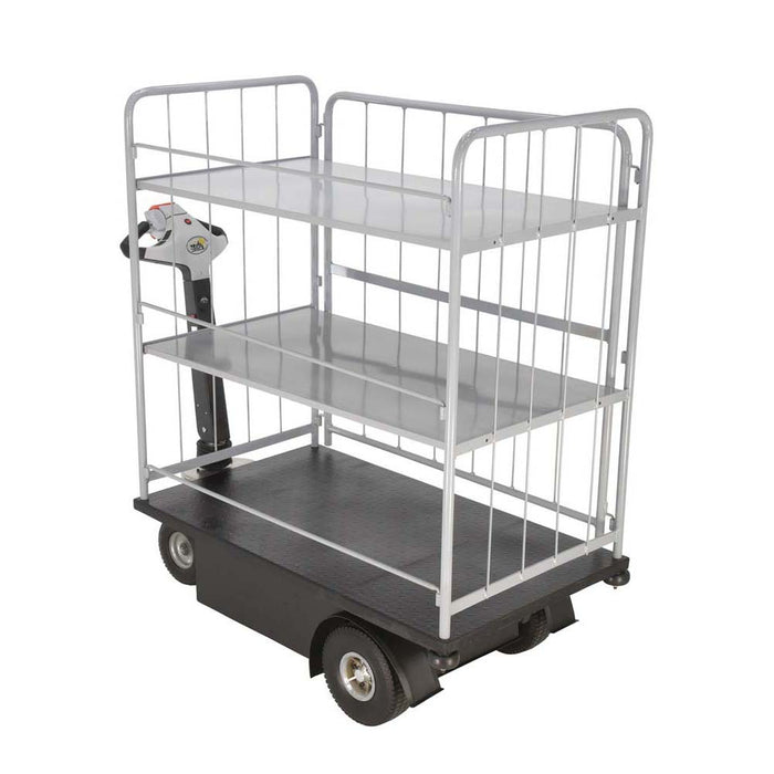 Vestil Traction Drive Cart-2 Shelves Side Load NE-CART-4