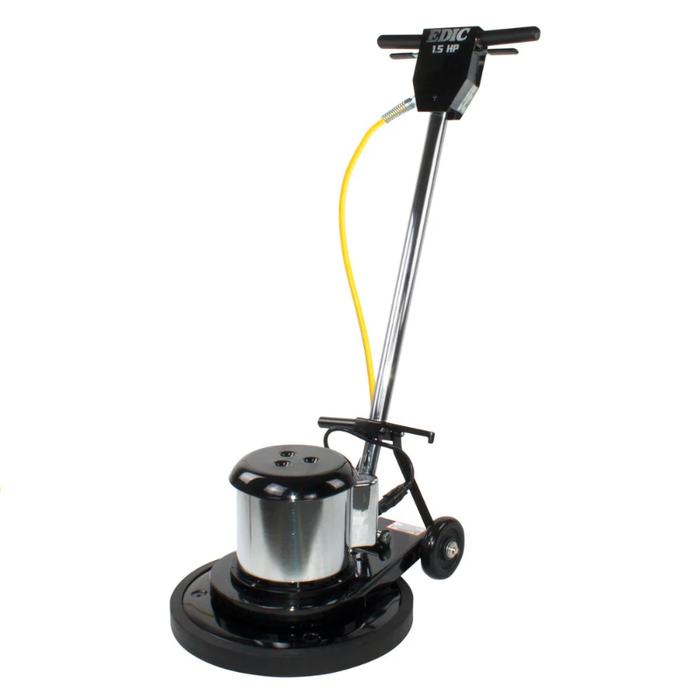 EDIC Saturn 17 Inch Low Speed Floor Buffer Machine w/ Pad Driver - 175 RPM 17LS3-BK-SV