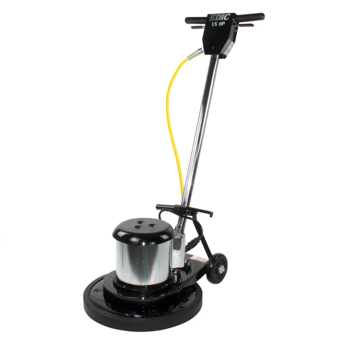 EDIC Saturn 20 Inch Low Speed Floor Buffer Machine w/ Pad Driver - 175 RPM 20LS3-BK-SV