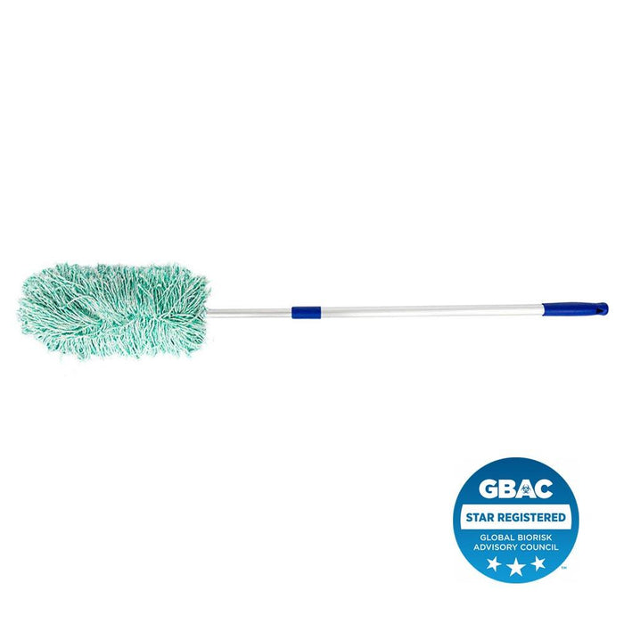 IDM CPI™ 5D WaveDust - Premium 4" Microfiber Strand Duster w/ Extension Pole
