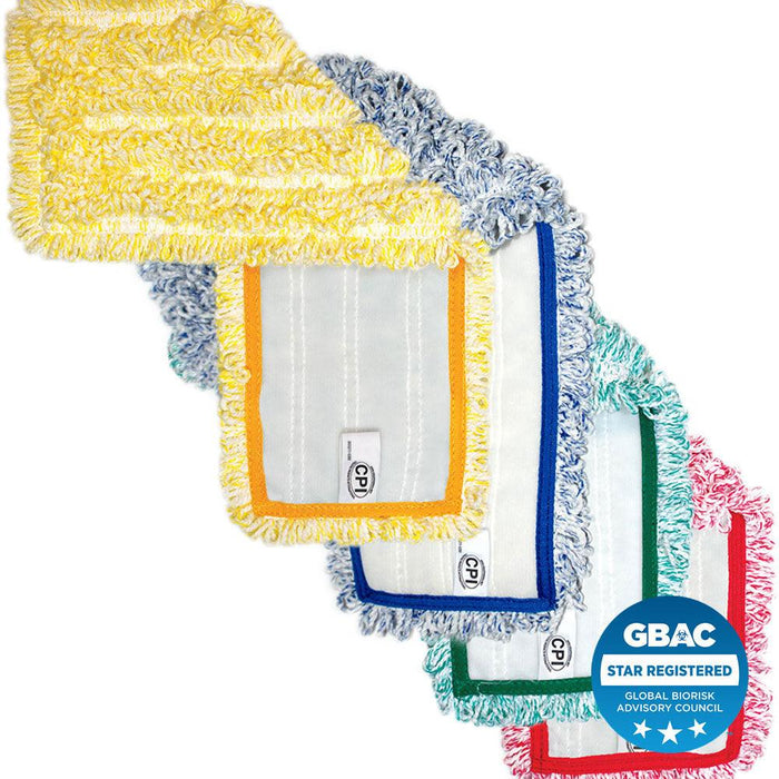 IDM CPI™ 5D WaveHook Premium Looped Microfiber Hook & Loop Mop 18"