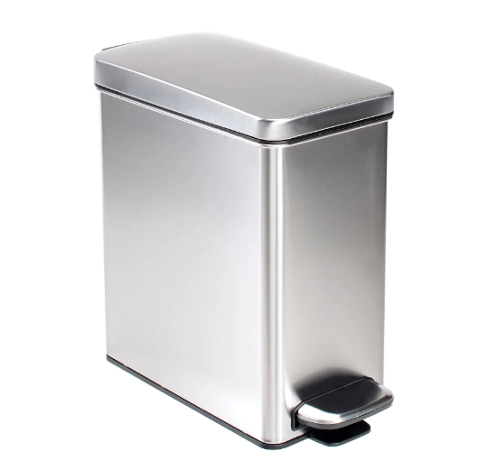 Simplehuman® Brushed Stainless Steel Profile Step Can, 2-3/5 Gallon - CW1898