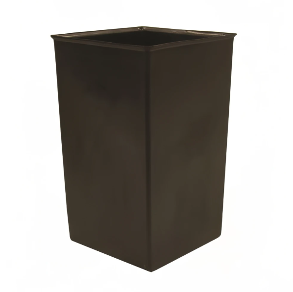 Witt Industries 36R 36 gal Square Rigid Trash Can Liner, Plastic - Black