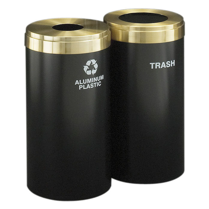 Glaro 12-Gallon Dual-Stream Modular Trash Can – Value Series with Custom Colors