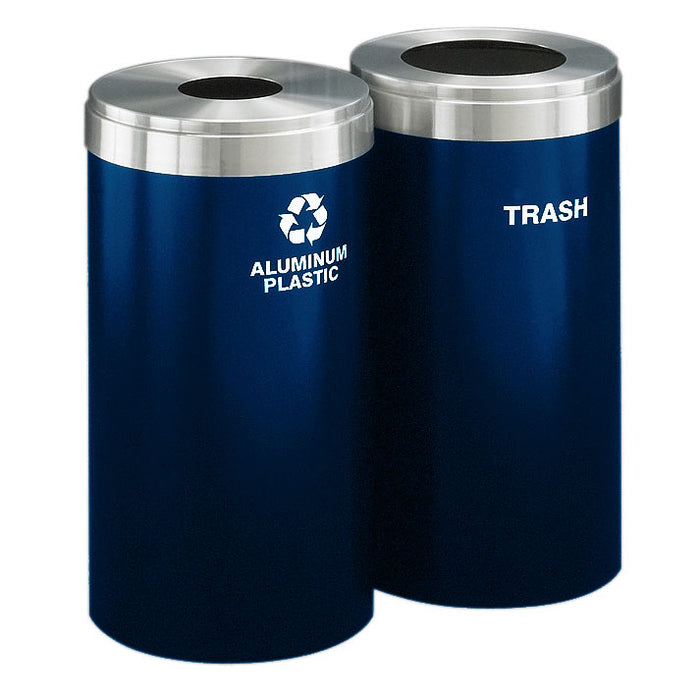 Glaro 12-Gallon Dual Modular Trash Can Station – Custom Colors