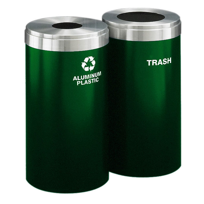 Glaro 12-Gallon Dual Modular Trash Can Station – Custom Colors