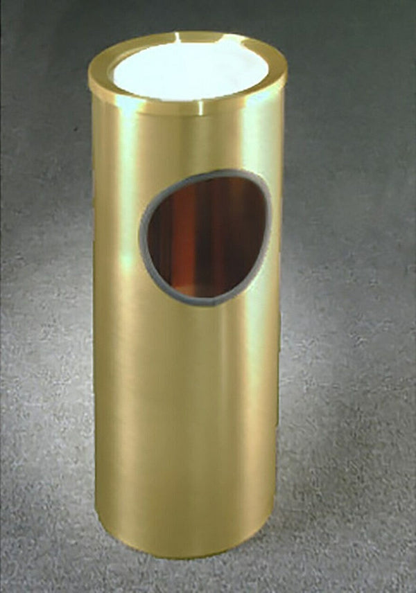 Glaro Brass Ash/Trash Can with Sand Cover – 3 Gallon Indoor/Outdoor