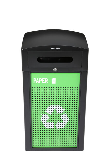 Alpine All-Weather Recycling Container w/ Advertisement Panel