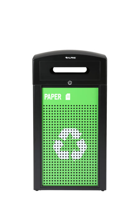 Alpine All-Weather Recycling Container w/ Advertisement Panel