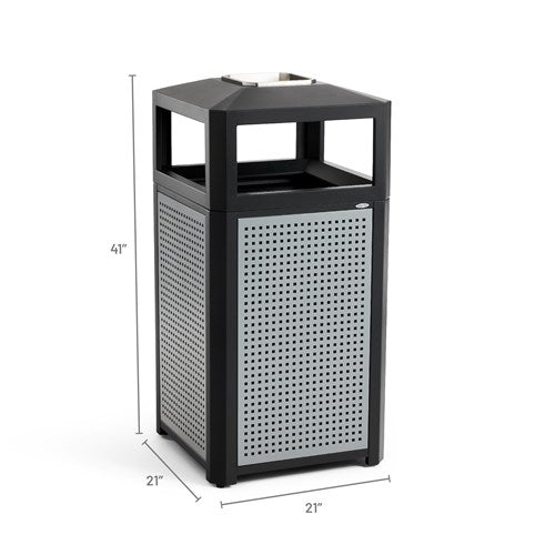 Safco Evos Series Steel w/ Ash, 38 Gal 9935BL