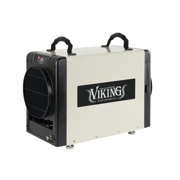 XPOWER Viking BD-90P 195-Pint Commercial Dehumidifier for Crawlspace, Basement, Attic & Garage – Stainless Steel