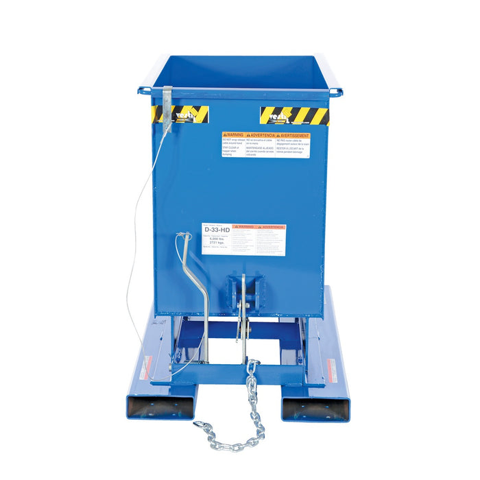 Vestil Self-Dump Hopper HD .33 CU Yard 6K D-33-HD
