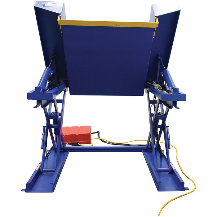 Vestil Steel Electric Hydraulic Ground Lift Table with Tilt – 4000 Lb. Capacity 52"x52-3/4" EHLTGT-5252-4-36