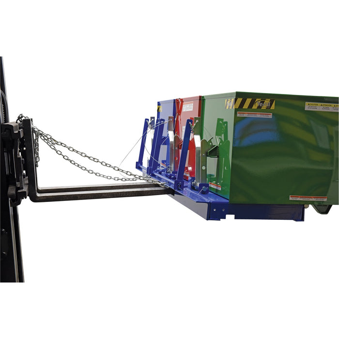 Vestil ENVIR-BIN Triple Bin Recycling Hopper 2K LB Cap ENVIR-BIN