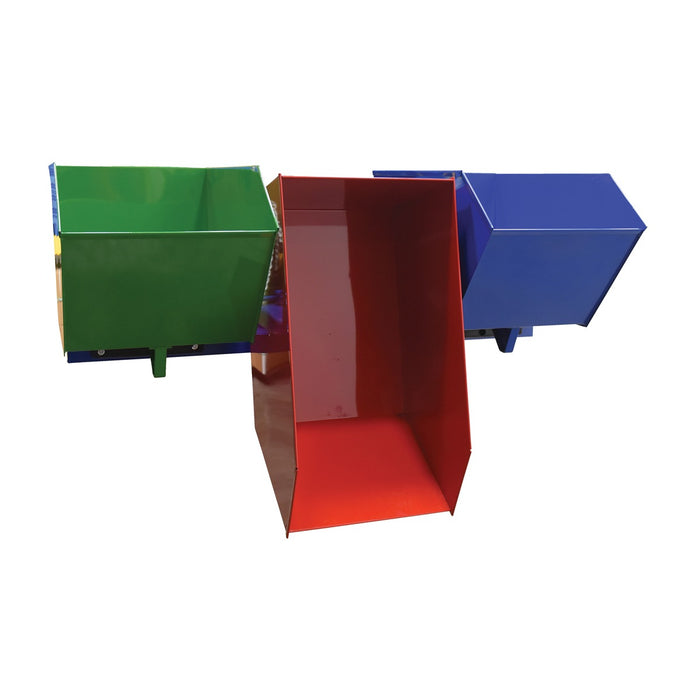 Vestil ENVIR-BIN Triple Bin Recycling Hopper 2K LB Cap ENVIR-BIN