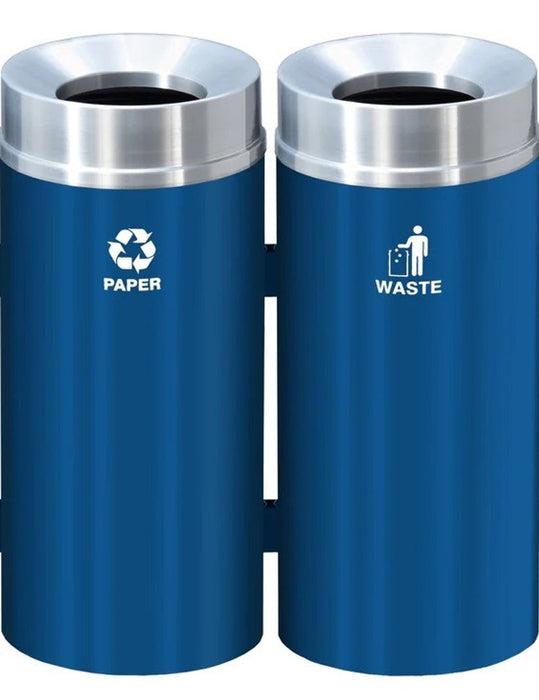 Glaro Dual-Stream 33-Gallon Modular Trash Can – Value with Custom Colors