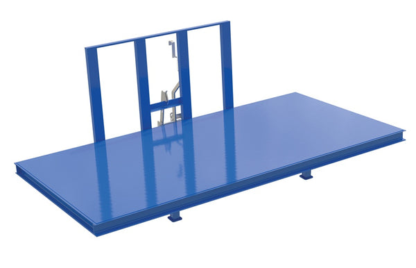 Vestil Steel Open Sided Hopper Solid Deck H-FBSD-4896-2