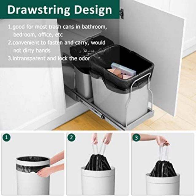 Eco Friendly Recycled Compostable Custom Liners  13 Gallons x 100