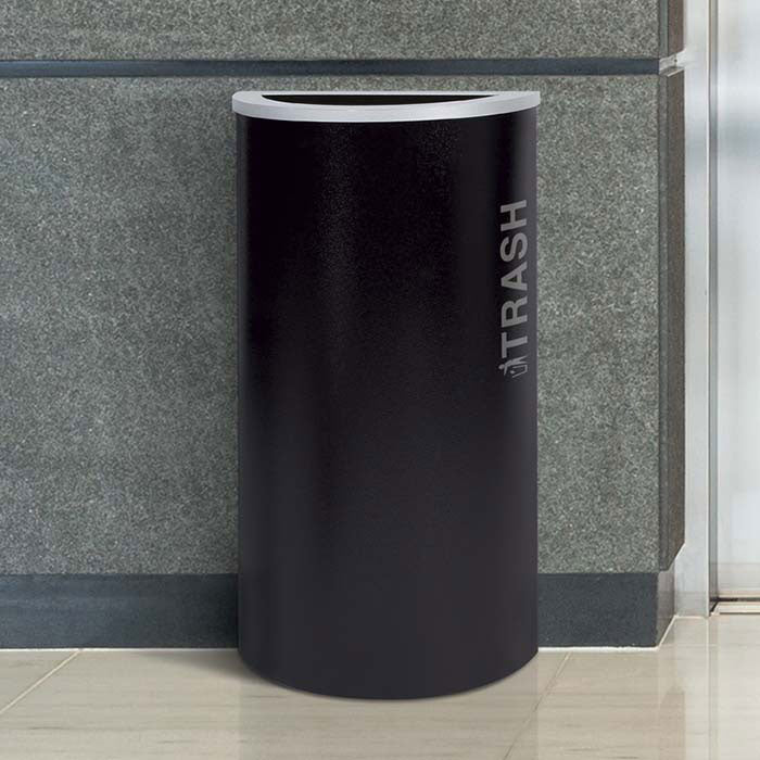 Ex-Cell Kaiser Kaleidoscope 8-Gallon Half-Round Indoor Trash Can