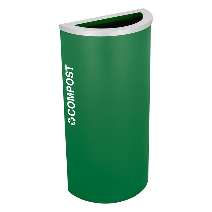 Excell-Kaiser Kaleidoscope 8-Gallon Half-Round Indoor Trash Can