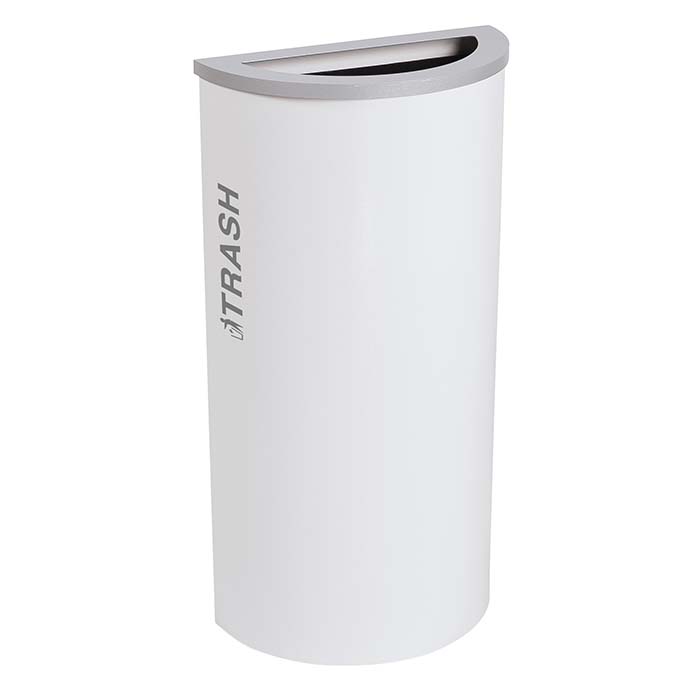 Excell-Kaiser Black Tie Kaleidoscope Dual stream  Half-Round Indoor Trash Can