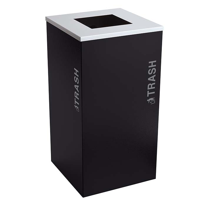 Excell-Kaiser Black Tie Kaleidoscope  3-Stream 24 Gallon Indoor Trash Can