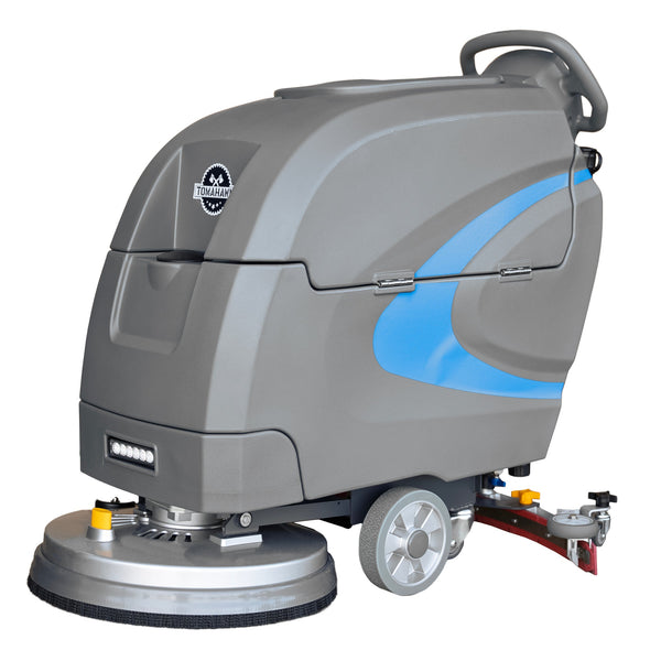 Tomahawk 20” Auto Floor Scrubber Cleaner with Power Mop Brush Squeegee Cordless 24V Battery Powered TAS850e