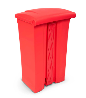 Toter Fire Retardant Step On Container, 23 Gallon