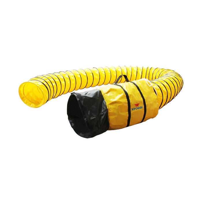 XPower 16DH15 15-Foot Extra Flexible Ventilation PVC Duct Hose and Adapter Kit