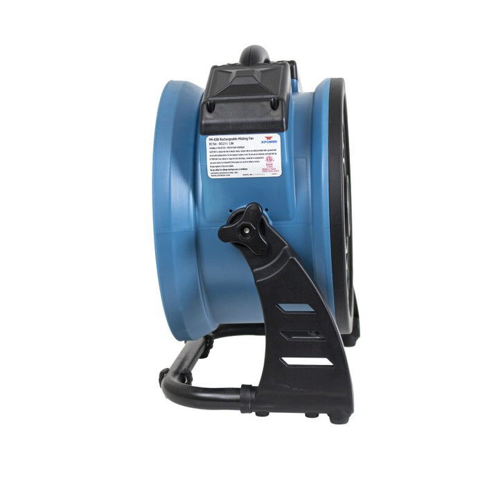 XPower FM-65B 900 CFM Portable Multi-Purpose Battery Powered Misting Fan