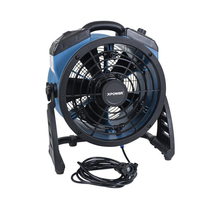 XPower FM-65B 900 CFM Portable Multi-Purpose Battery Powered Misting Fan