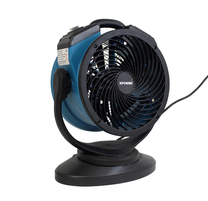 XPower FM-68 1000 CFM Portable Multi-Purpose Battery Powered Misting Fan