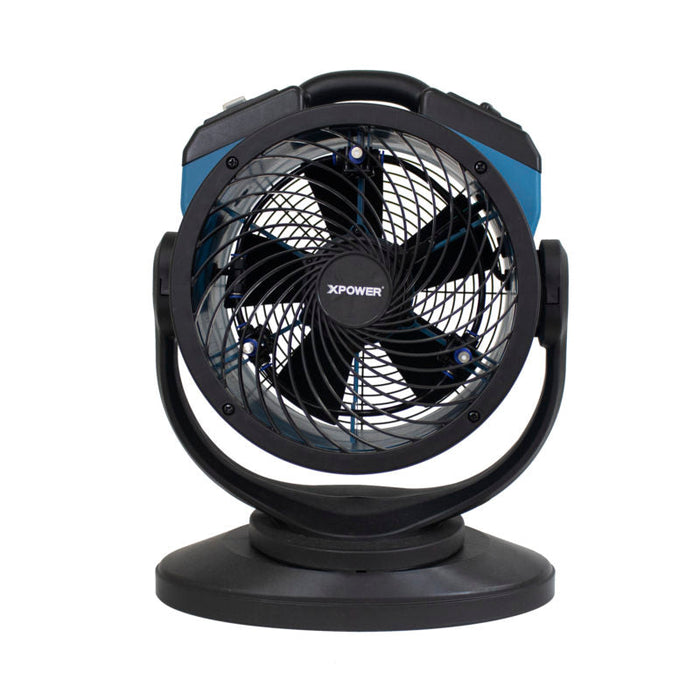 XPower FM-68 1000 CFM Portable Multi-Purpose Battery Powered Misting Fan