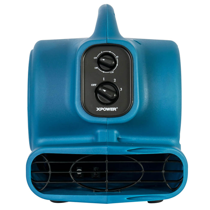 XPower P-260AT 115-Volt 1/4 HP 800-Cfm Scented Air Mover w/ Outlets, Blue