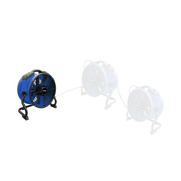 XPOWER X-35AR 1/4 HP 1720 CFM Professional Axial Fan with Built-In Outlets