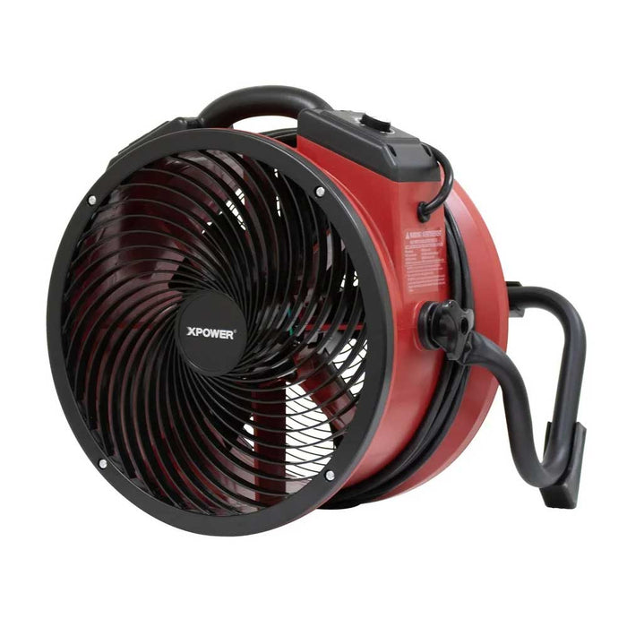 XPOWER X-39AR-Red 1/4 HP Variable Speed Sealed Motor Industrial Axial Fan