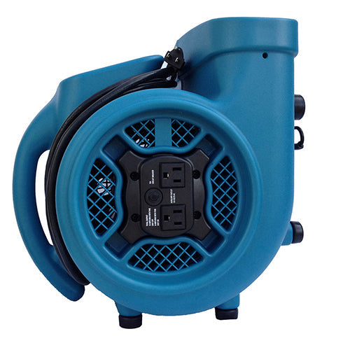 Xpower X-400A 1/4 HP Industrial Air Mover w/ Built-In Power Outlets