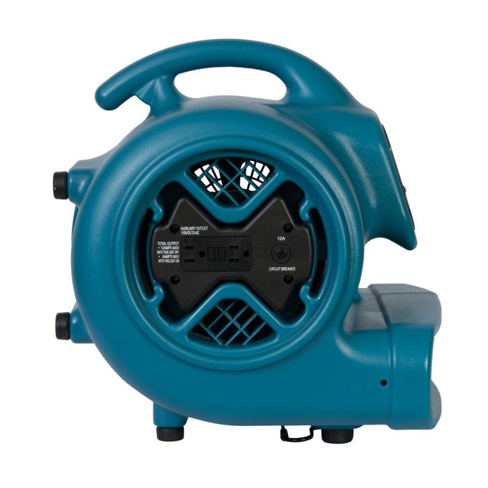 XPower X-600A 1/3-Hp 2.8-Amp 2,400-Cfm 3-Speed Electric Air Mover/Dryer - Blue