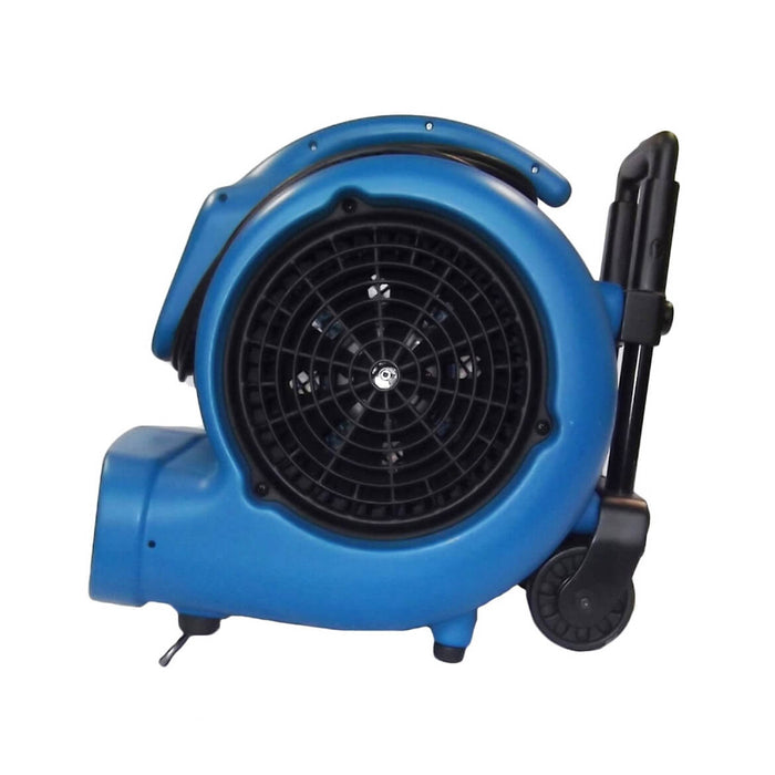 XPOWER X-830H 1HP 3600 CFM High Volume Air Mover w/ Telescopic Handle & Wheels