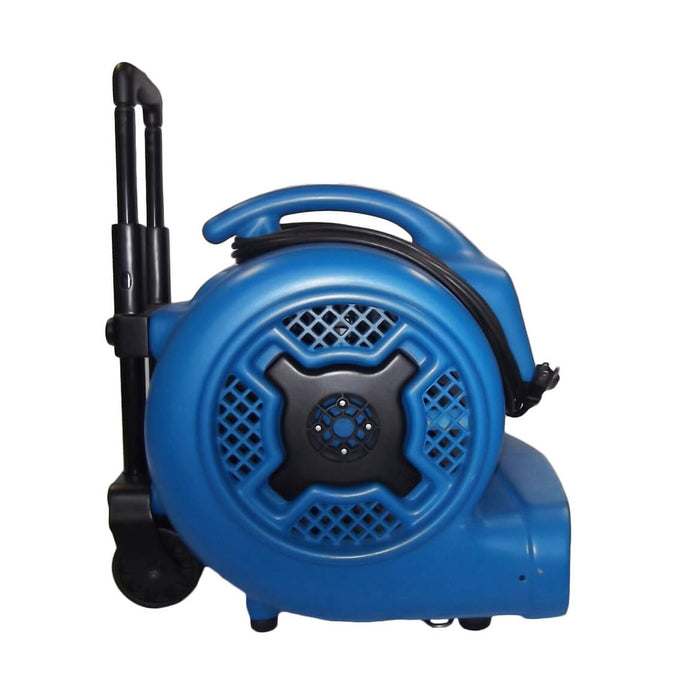 XPOWER X-830H 1HP 3600 CFM High Volume Air Mover w/ Telescopic Handle & Wheels