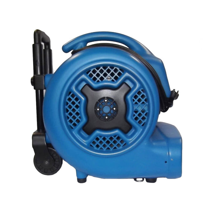 XPOWER X-830H 1HP 3600 CFM High Volume Air Mover w/ Telescopic Handle & Wheels
