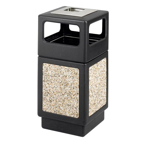 Safco Canmeleon Aggregate Panel, Ash Urn/Side Open, 38 Gallon