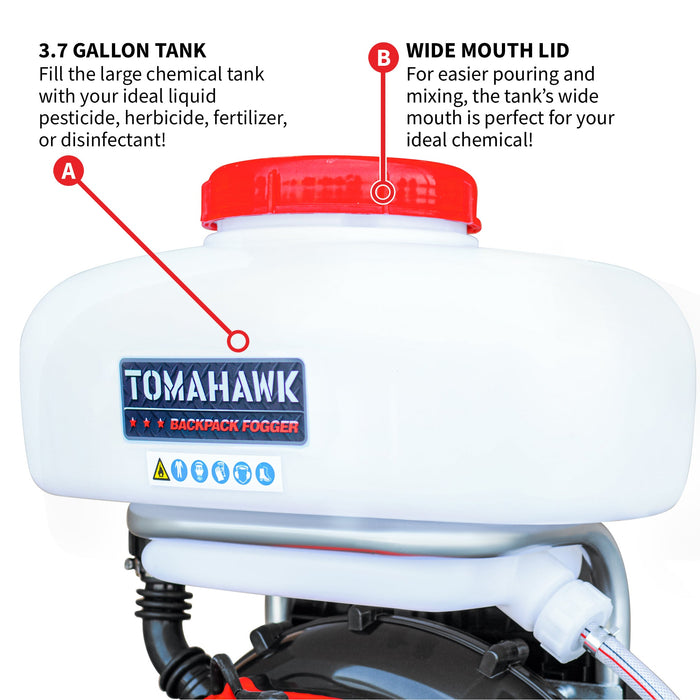 Tomahawk 3.7 Gal Backpack Mosquito Fogger Leaf Blower for Pest Control