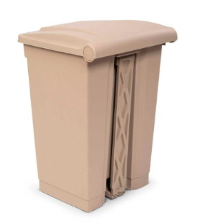 Toter Fire Retardant Step On Container, 12 Gallon