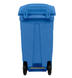 Toter Heavy Duty Two-Wheel Trash Cart, 32 Gallon