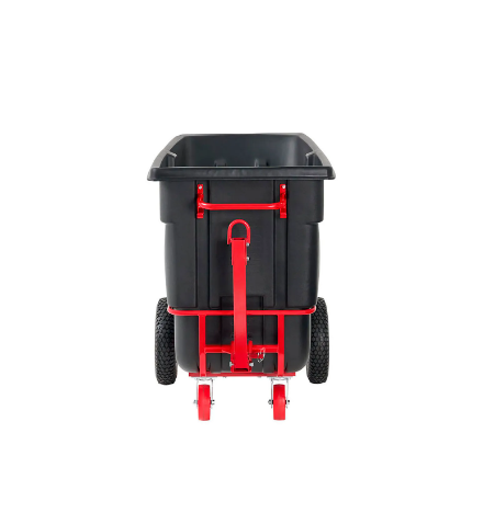 Rubbermaid® Brute Rotomolded Towable Tilt Truck, Heavy Duty, 1 Cubic Yard, Black FG131641BLA