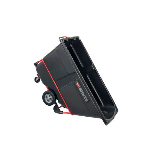 Rubbermaid® Brute Rotomolded Tilt Truck, Standard Duty, 1 Cubic Yard, Black FG131500BLA